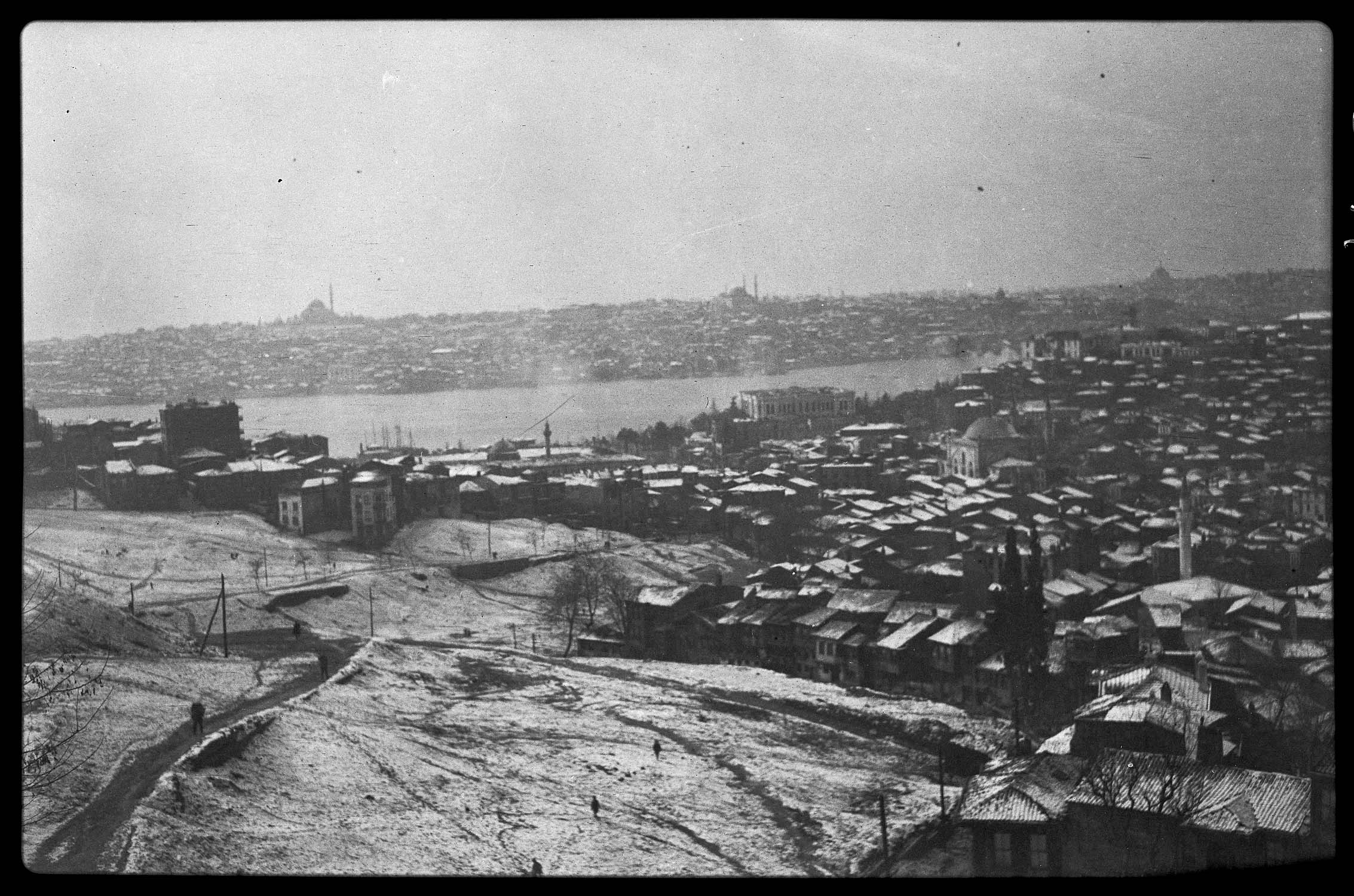 Vue sur Istanbul, un jour de neige